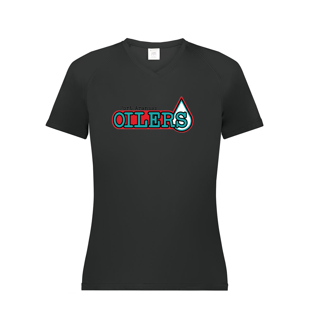 Ladies Smooth Sport V-Neck T-Shirt