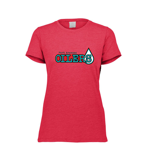 [FTSCUBRD-FAXS-LOGO1] Decker Women's Tri-Blend T-Shirt - Short Sleeve (Female Adult XS, Red, Logo 1)