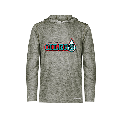 [FOLHCGGY-YS-LOGO1] Decker Youth Charge Hoodie (Youth S, Gray, Logo 1)