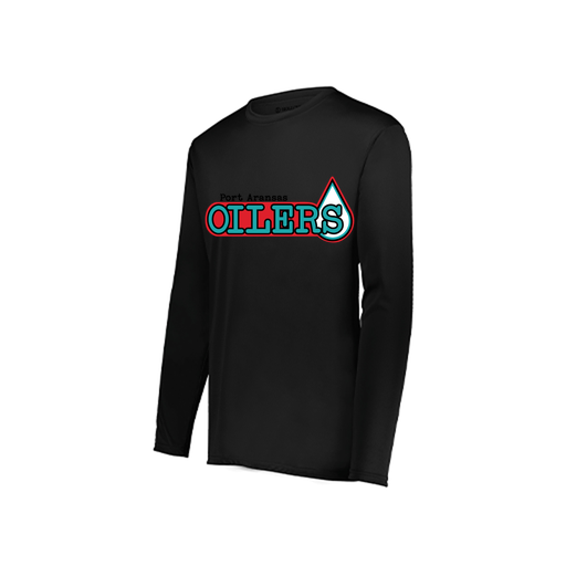 [222822.080.XS-LOGO1] Men's LS Smooth Sport Shirt (Adult XS, Black, Logo 1)