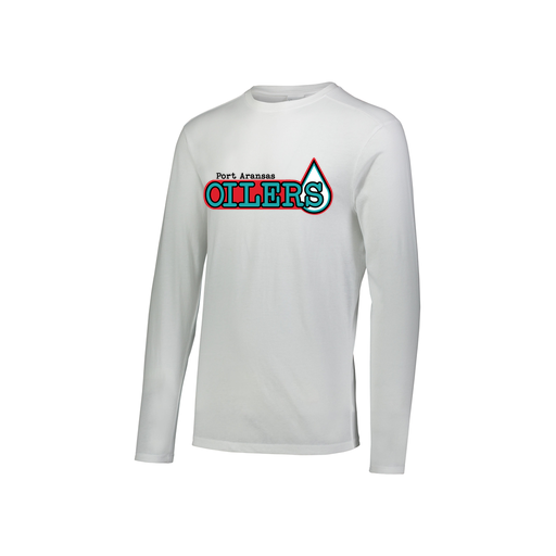 [FTLCUBWH-YS-LOGO1] Decker Youth Tri-Blend T-Shirt - Long Sleeve (Youth S, White, Logo 1)